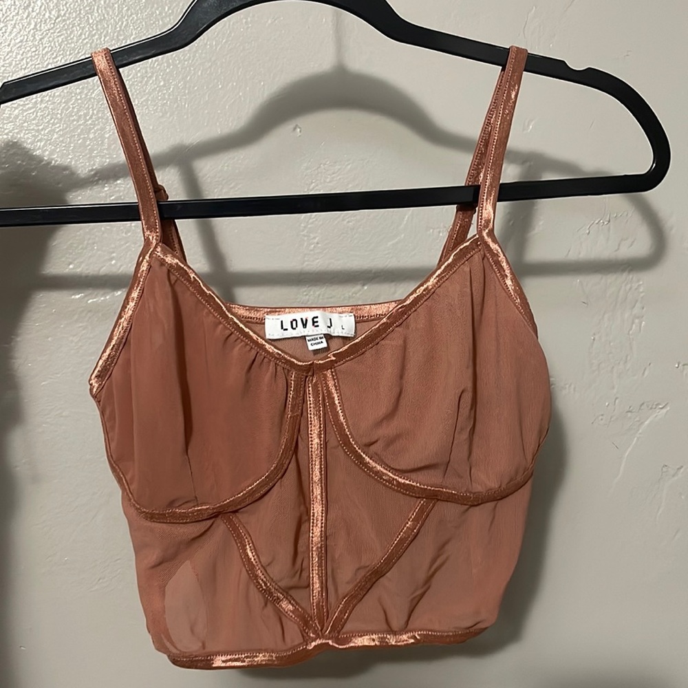 PINK CORSET CROP TOP!!